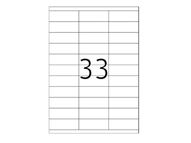 Xerox Multi-use Labels wit permanent 25x70mm 003R97410 3300 stuks