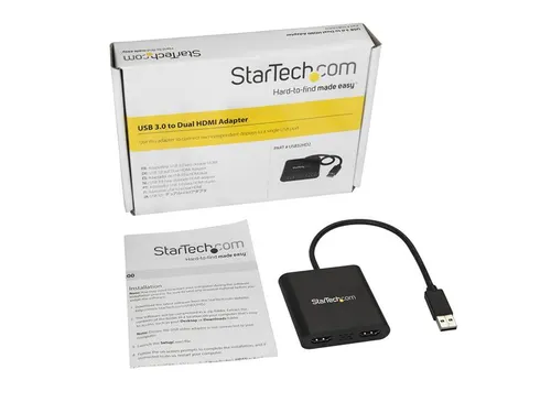 USB 3.0 naar Dual HDMI Adapter Dual 1080p of Single 4K 30Hz