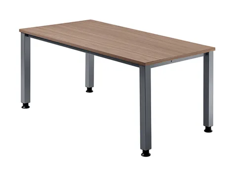 In hoogte verstelbaar bureau,HxBxD 680-760x1600x800mm,blad notenboom