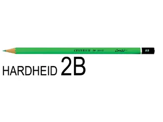 Potlood Bic Criterium 550 zeshoekig 2B - 2