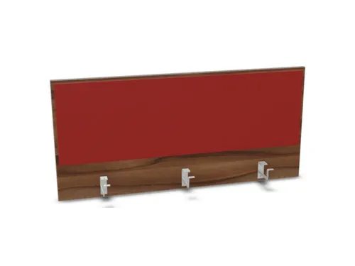 opzetpaneel bureau aanbouw achter NP-tiepolo nut BN4011-rood 1200mm