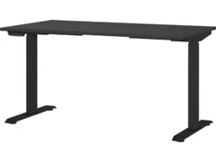 Elektrisch ihv bureau,HxBxD 720-1200x1400x800mm,blad grafiet