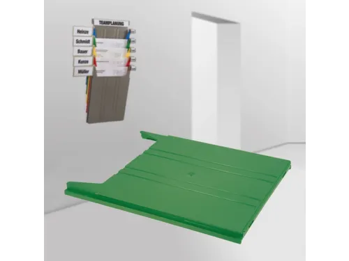 wandsorteerder,opbergvak,v. 9,HxBxD 15x240x302mm,plank(en) ABS,groen
