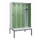 locker met bank,HxBxD 2120x1200x815mm,4vak,vak B 300mm,draaigrendel