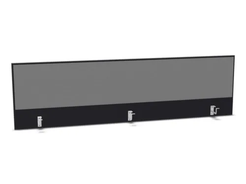 opzetpaneel,v. bureau,aanbouw achter,B 2000mm,CC-zwart,BN8078-grijs