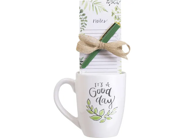 Giftset Èccolo HL mok 580ml, notitieblok en pen It's a good day