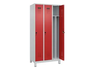 locker voor scheiding van kleding,HxBxD 1950x900x500mm,3vak - 1