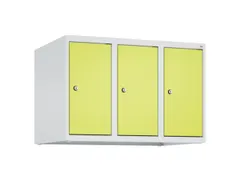 opzetkast,v. locker,3vak.,vak B 250mm,HxBxD 500x750x500mm,vleugeldeur