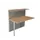 Balieprogramma Aanbouwelement Staal Hxbxd 1150X1160X700Mm Recht Beuken