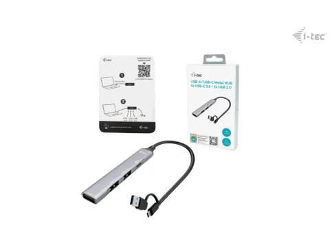USB-C/USB-A Metal HUB 1x USB 3.0 + 3x USB 2.0