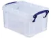 Opbergbox Really Useful 1.6 liter 195x135x110mm transparant wit