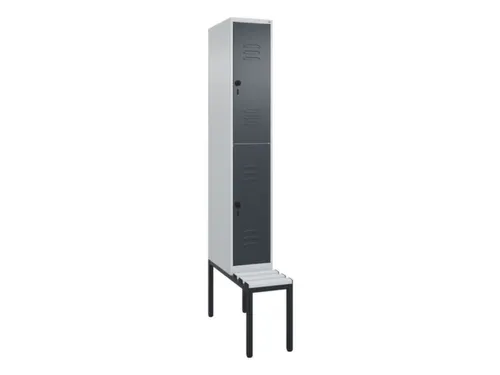 Dubbeldekse dekenkist,HxBxD 2120x300x815mm,1x2vak.,vak B 300mm
