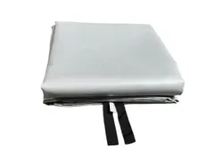 blusdeken,v. lithium-ion-branden,deken L x B 4x3m,glasweefsel,grijs