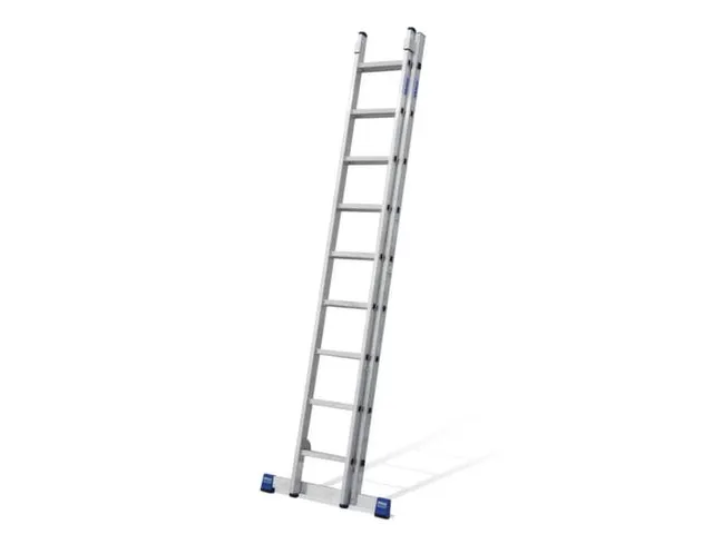 schuifladder,2x9,sporten,balk L 2,7-4,4m,2-dlg.,aluminium