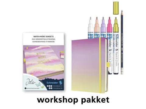 Workshoppakket Watch more Sunsets Bulletjournal Sigel i.c.m. Schneider