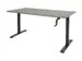Bureau Assis-debout Dextro Slinger Pieds T 120x80 Gris-cadre Noir