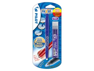 Rollerpen Pilot Frixion Ball 0.7mm BL-FR7 met 3 vullingen Paars - 1