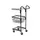 Miniwagen 1Legbord/1Mand Draagvermogen 50Kg L X B 650X 360Mm Zwart