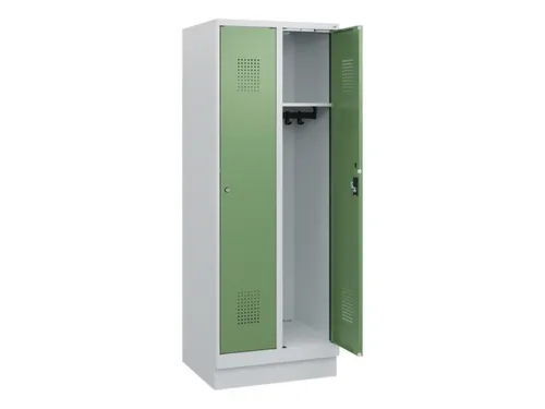schoollocker,HxBxD 1630x600x500mm,2vak,vak B 300mm,cil.-slot,sokkel