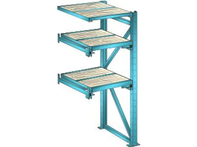 uittrekstelling voor zware lasten,HxBxD 2000x890x860mm,vaklast 1000kg