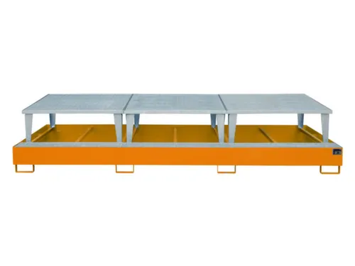 opvangbak,v. 3xIBC,opvangvol. 1000l,HxBxD 780x3850x1460mm