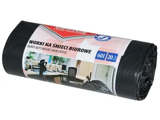 Vuilniszak 59x72cm 60L LDPE zwart 20 stuks - 2