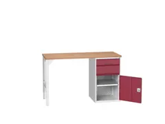 werkbank,HxBxD 930x1500x600mm,multiplexblad,2voeten/1container