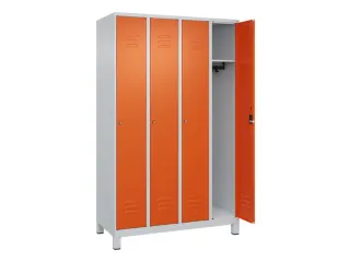 locker,HxBxD 1950x1200x500mm,4vak,vak B 300mm,cil.-slot,voeten - 2