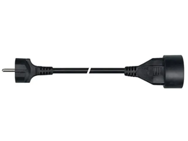 verlengkabel 3 meter, zwart, voor België