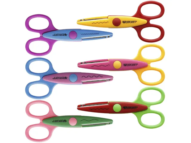 Ciseaux à figurines Westcott 14cm set de 6 pièces motiifs assortis
