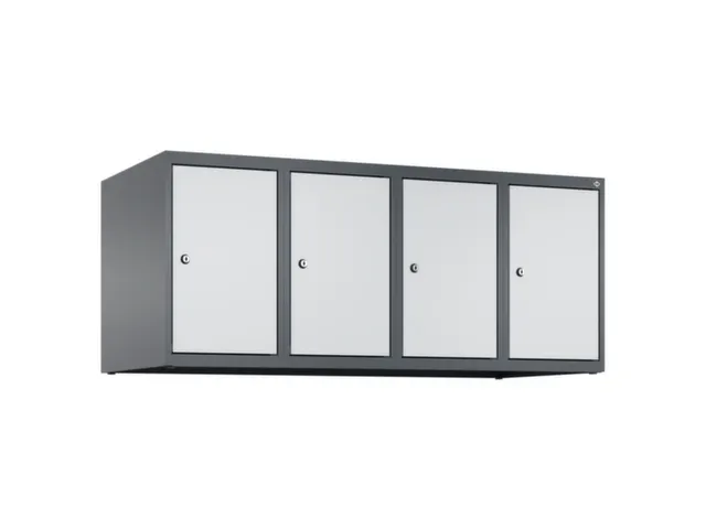 opzetkast,v. locker,4vak.,vak B 300mm,HxBxD 500x1200x500mm