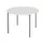 Tafel Rond 110 Cm Frame Antraciet Blad Lichtgrijs