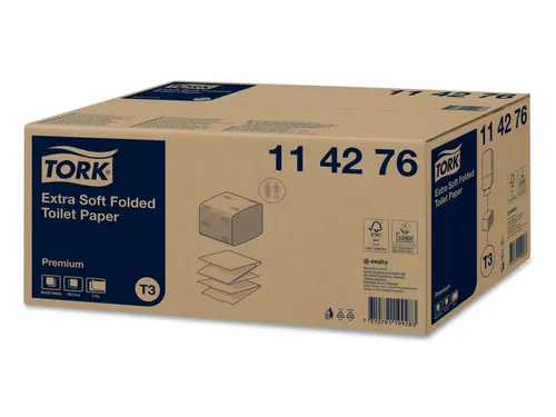 Toiletpapier Tork T3 gevouwen Premium 114276 2-laags 30x252vel