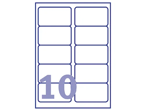 Adresetiket Avery QuickPeel L7173-100 99.1x57mm Wit 1000 Stuks