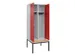 locker met bank,voor scheiding van kleding,HxBxD 2120x800x815mm,2vak
