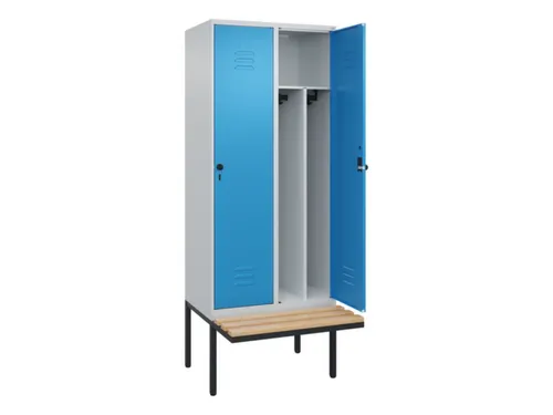 locker voor scheiding van kleding,HxBxD 2120x800x815mm,2vak
