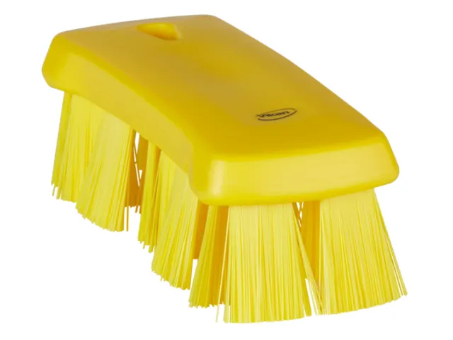 Vikan 3891-6 UST Kleine Werkborstel Harde vezel 176mm Geel