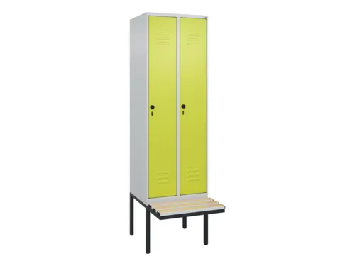 locker voor scheiding van kleding,HxBxD 2120x600x815mm,2vak