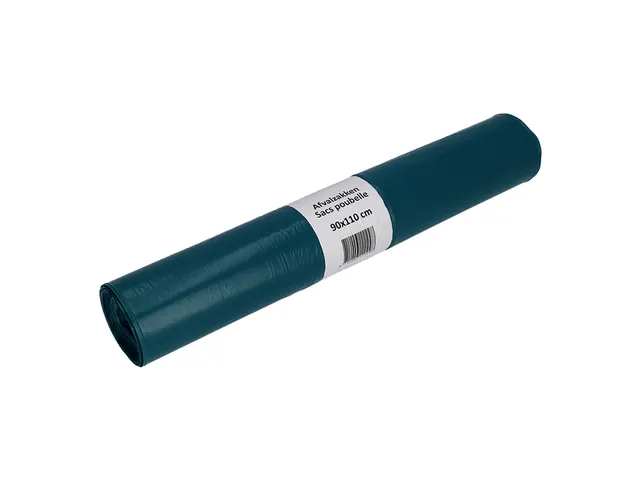 Afvalzak Cleaninq 90x110cm LDPE recycled T60 160 Liter blauw