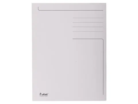 Dossiermap 3 Kleppen Folio Lichtgrijs 50 stuks