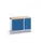 montagetafel 980x1300x600mm multiplexblad 7 laden kast front RAL5010