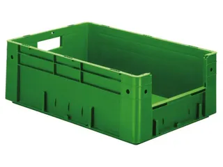 Euronorm Stapelkrat Groen 210x600x400mm 38l Gesloten Grijpopening - 1