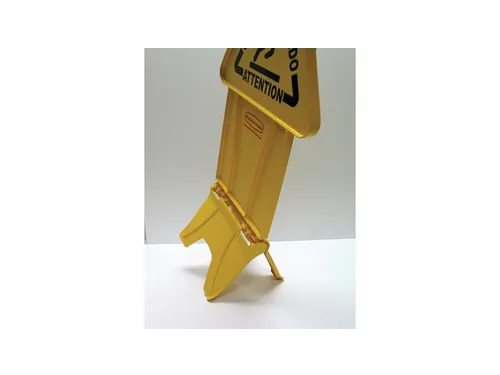 Waarschuwingsbord Meertalig Dubbelzijdig Geel 66cm Caution Wet Floor