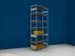gaasachterwand,v. schroefstelling - basisveld,HxB 3000x1300mm,verzinkt