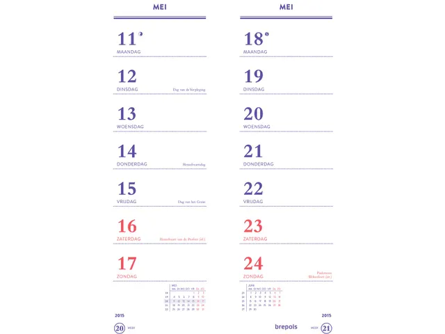 Week Omlegkalender Op Schild, 2026