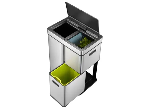 Afvalbak EKO Mirage Plus sensor 30 liter en 2x15 liter RVS