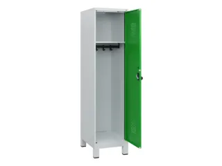 schoollocker,HxBxD 1630x400x500mm,1vak,vak B 400mm,draaigrendel,voeten - 1