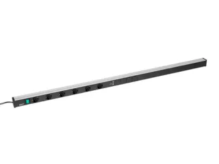 energielijst,v. montagetafel,HxBxD 52x1400x44mm,m. loket,6stekkerdozen - 1