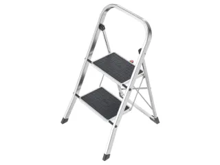 vouwtrapje,2treden m. antislipmatten,bordes H 460mm - 4