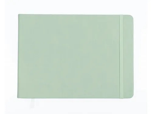 Schetsboek Kangaro A5 landscape mint PU HC 80 blad 140gr roomwit met e